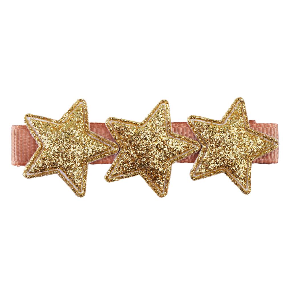 Glitter Star Hair Clips for Girls Sparkly Rainbow Clips Kids Hairpins Star Shaped Hair Barrettes Headwear Hair Accessories