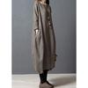 Yino 8 colors available long sleeve spring autumn winter dress womens tunic maxi length tops plus size loose linen body coverage slimming stylish