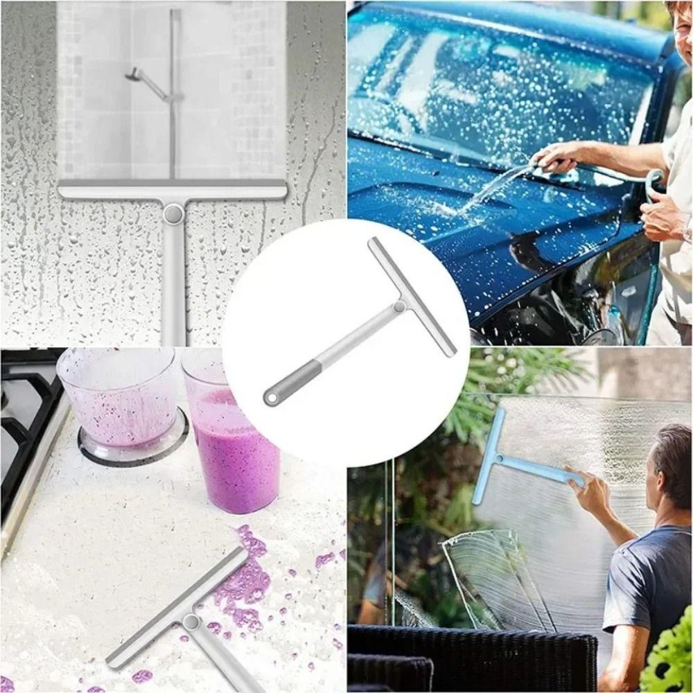 PP Glass Wiper TPR Mirror Scraper New Squeegee Cleaner Shower Use
