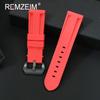 Soft Silicone Strap 22mm 24mm 26mm Fashion Replacement Sport Men Watchband Black Blue Red Green Grey Wrist Band