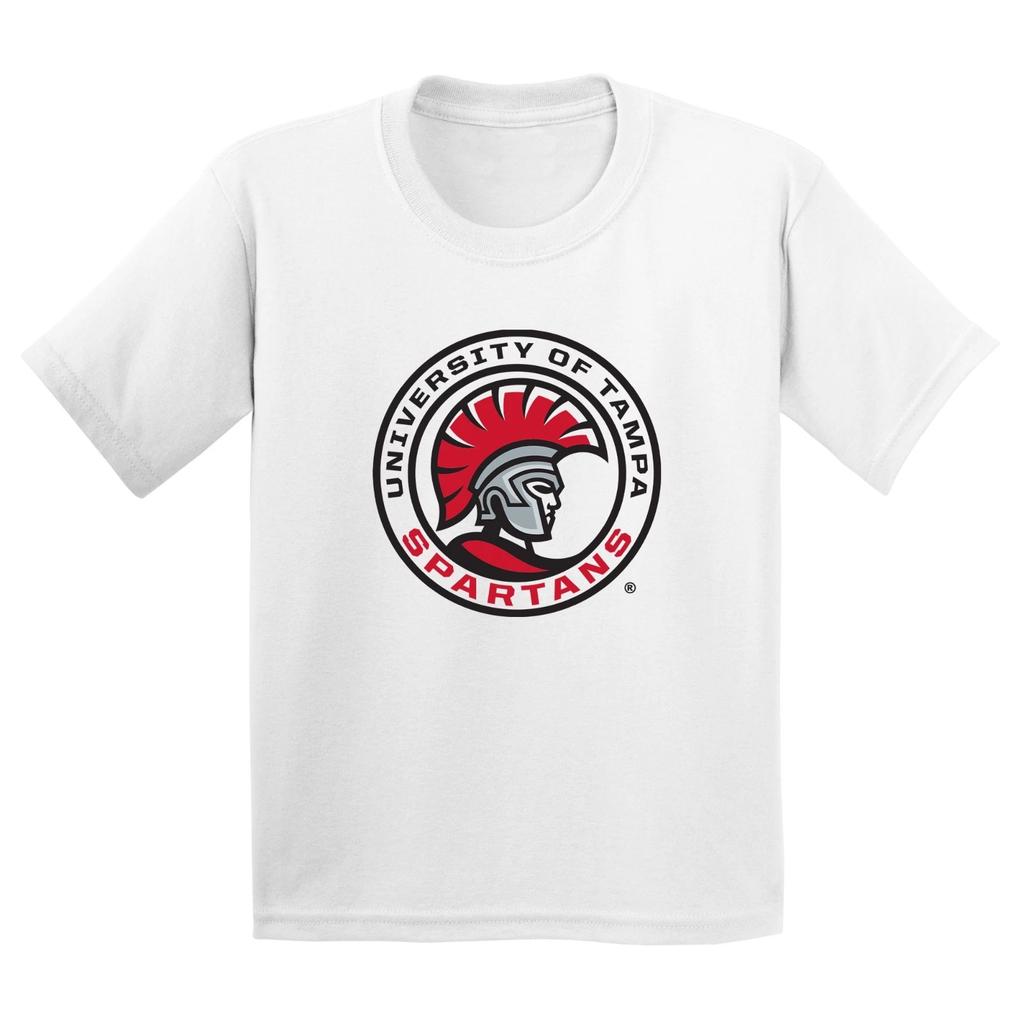 Tampa Spartans Primary Logo Youth T Shirt - White