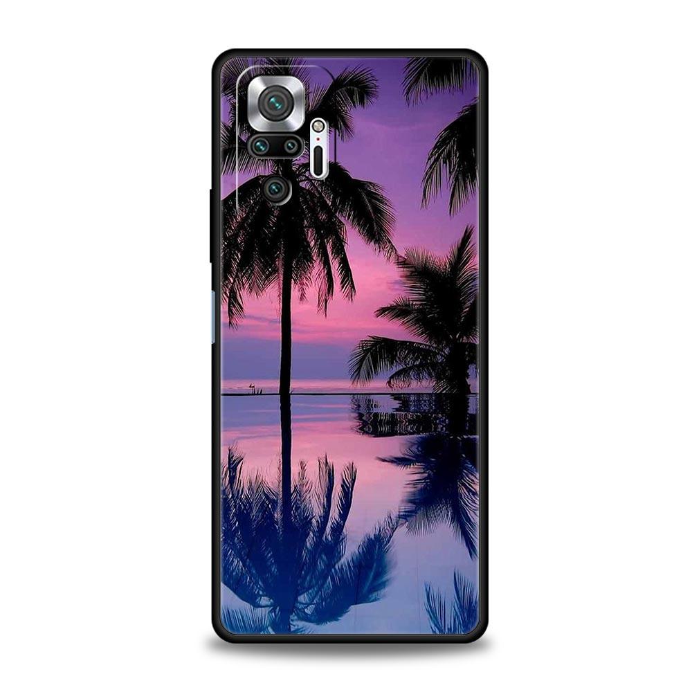 Coconut Palm Tree Phone Case For Xiaomi Redmi Note 14 13 12 5G 9S 9 10 11 Pro Plus 9T 14C 13C 12C 10C 9C 9A Soft Silicone Cover