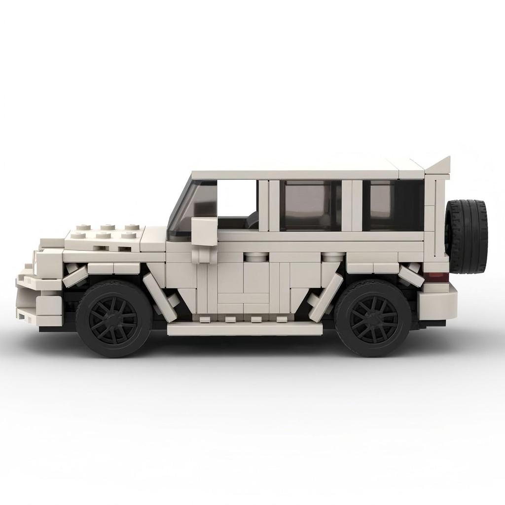 -84923 White -Amg G63 Building Block Compatible Assembly Gift Ornament Small Particles