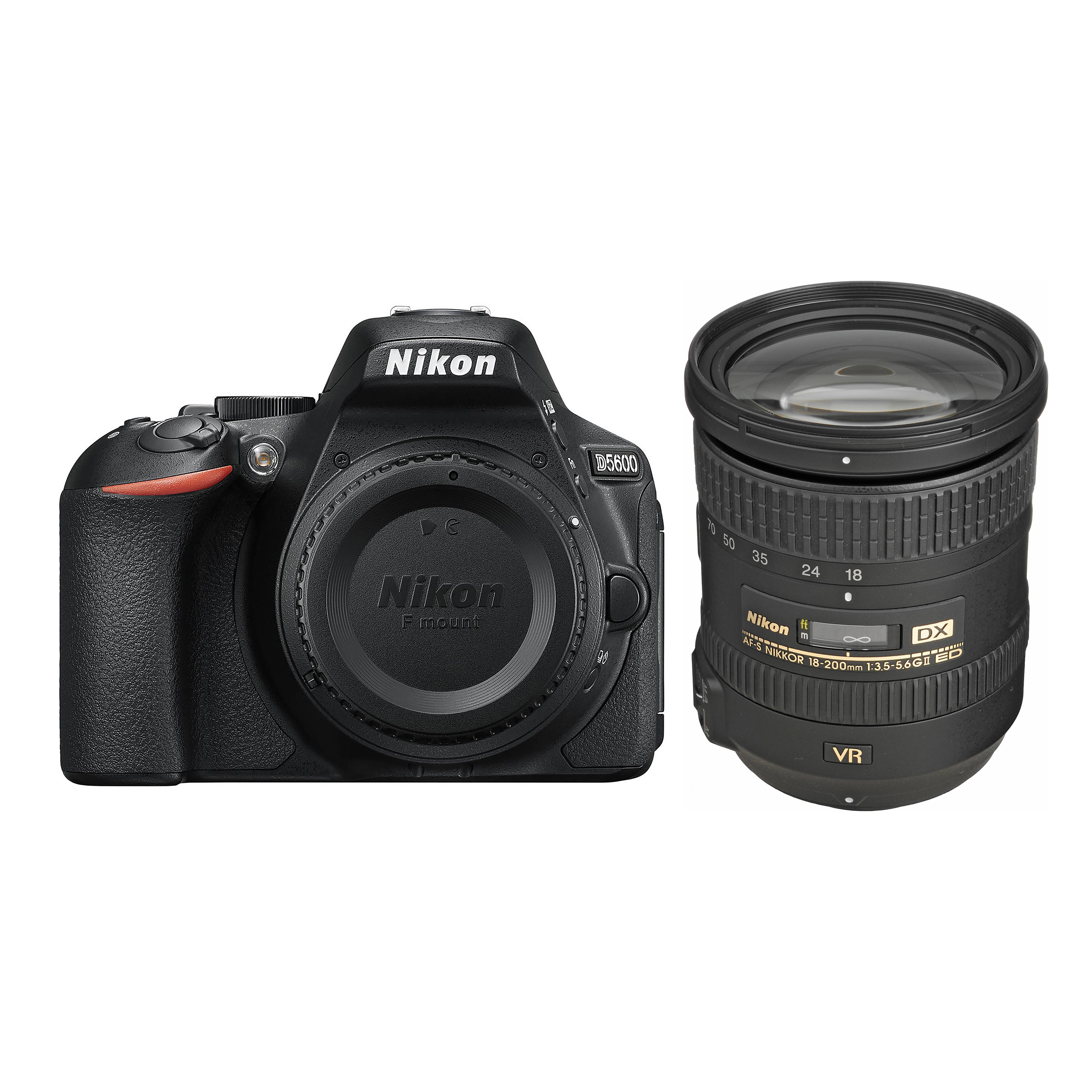 

Nikon D5600 DSLR Camera + AF-S DX 18-200 mm f/3.5-5.6G ED VR II Lens чорний