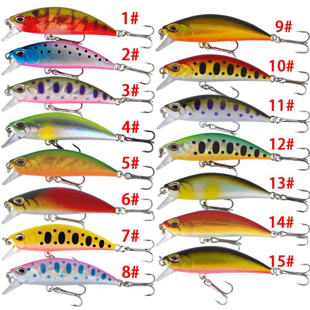 5.5cm 5g Sinking Minnow Lure: Vibration Freshwater Bait for Asp and Bass