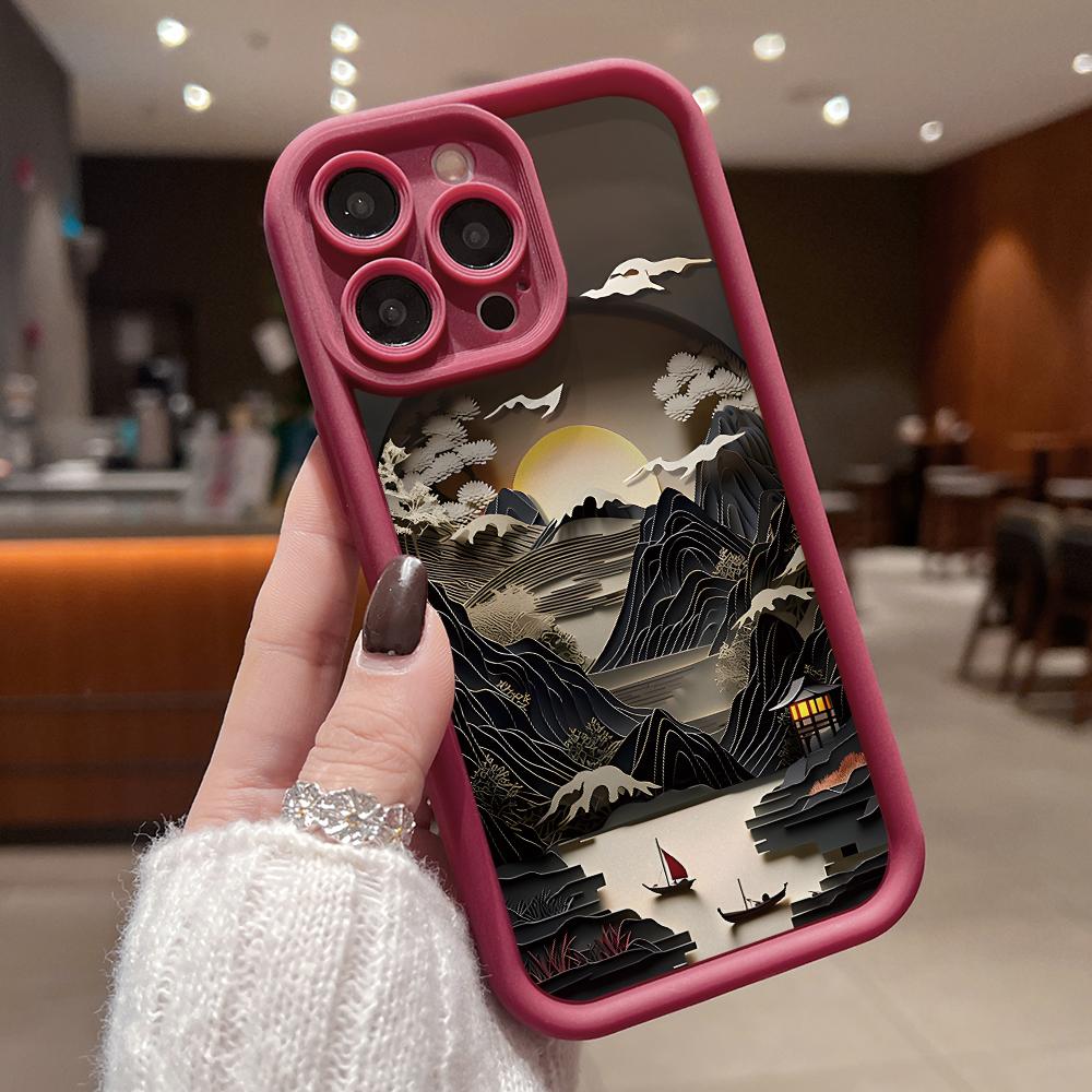 Landscape Pavilions Towers Phone Case for Xiaomi Redmi Note 14 13 12s 12 11 10 9s 9 8 7 A5 Pro Plus 4G 5G Soft TPU Back Cover