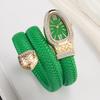 New Snake Shaped Diamond Inlaid Business Fashionable Casual Quartz Temperament Women's Watch Hot Selling and Explosive