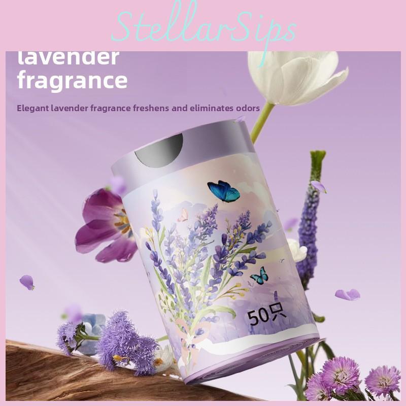 Household Lavender Drawstring Trash Bags With Thick Plastic For Home Use