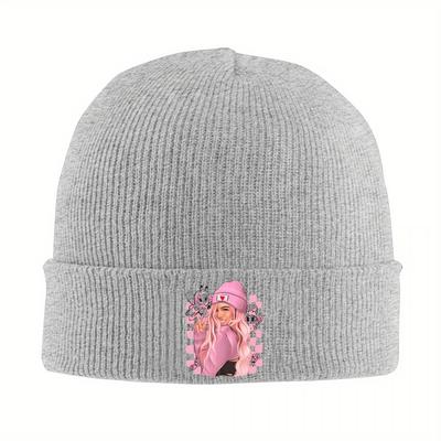 Rapper Karol G Knit Hat Beanie Winter Hat Warm Unisex Street Hip Hop Reggaeton Music Caps for Men Women