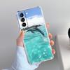 Phone Case For Samsung Galaxy S26 S25 S24 S23 S22 Ultra S20 S21 FE 5G Plus Soft Clear Cover Ocean Dolphin