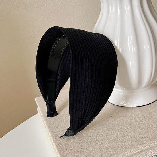 Haarreif Hohe Elastizität Schwamm Innen Weicher Stoff Kein Druck Ultra Breit Verdickt Stirnband Schädel Lifting Haar Accessoire