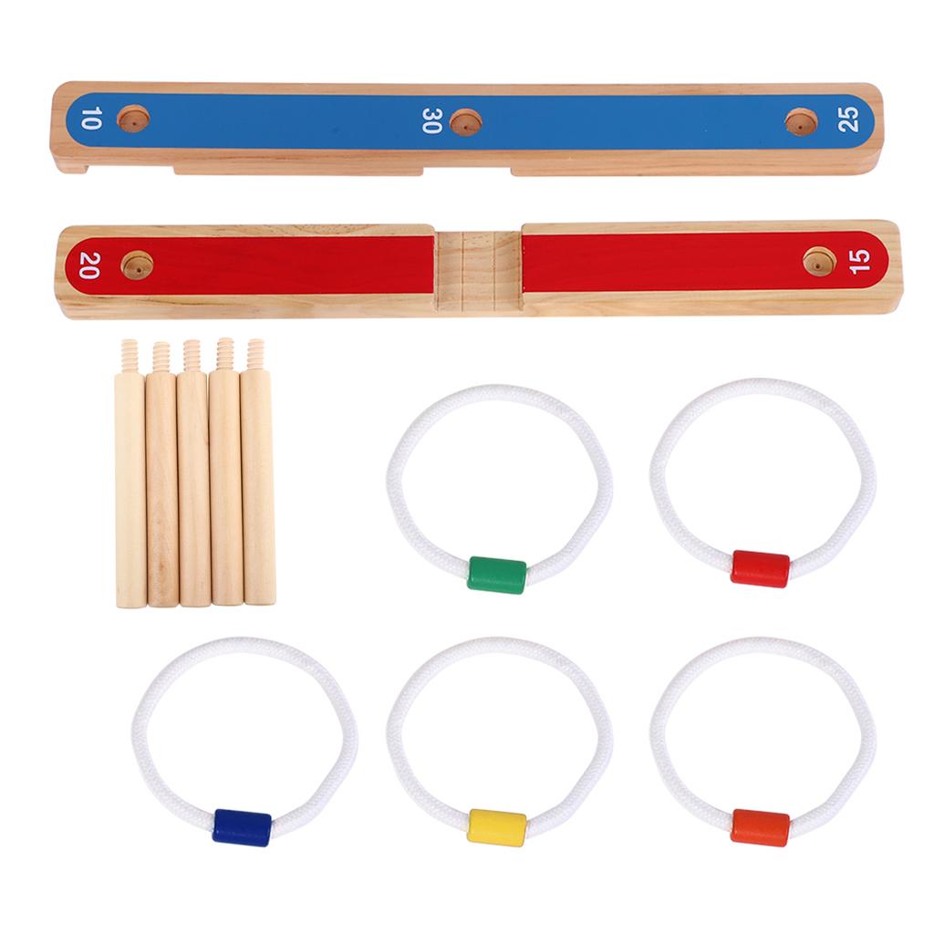 Ring Toss Hoopla Game Set Ferrule Throwing Game Party Game for Adults Kids