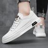 Mode Herren Vulkanisierte Schuhe Slipper Schwarz PU-Leder Mode Sneaker Lässige Mikrofaser Schuhe Plateau Outdoor Laufen Sport Design Luxu