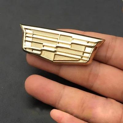 3D Metal Car Emblem Fender Side Rear Trunk Badge Sticker for Cadillac Escalade DTS SRX XT5 XTS ATS BLS CT4 CT5 CT6 CTS SLR SLS