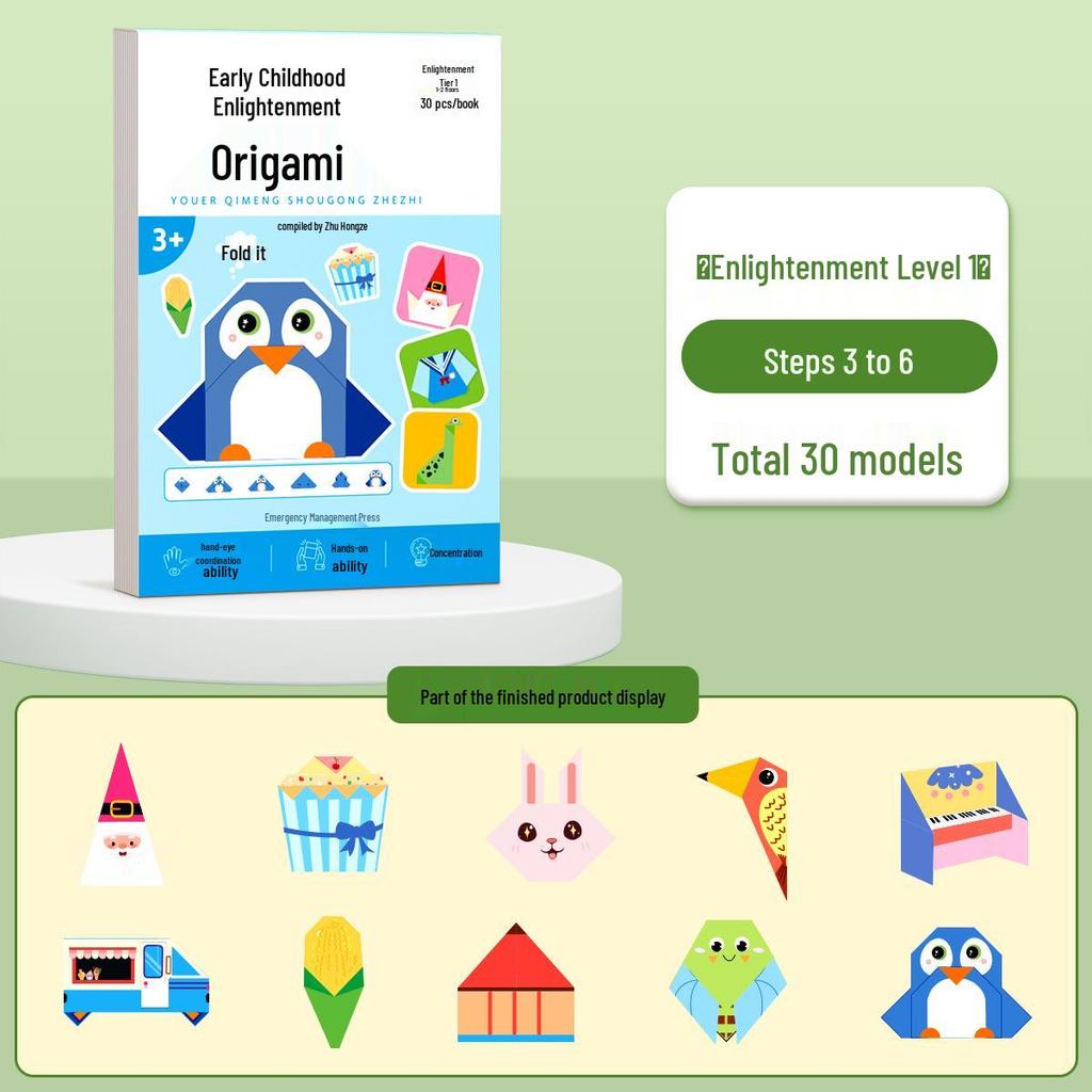3D Origami Book for Kids: Educational Paper Craft & DIY Toys (Ages 3-6)