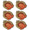 6 stuks Patches Modieuze Badge Stijl Stof Sticker DIY Accessoires voor Hoeden Rugzakken