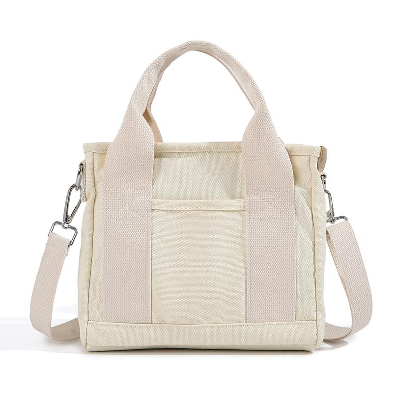 Canvas Multi-compartment Handbag Women's Shoulder Crossbody Bag