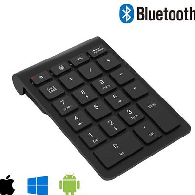 Teclado numérico portátil sem fio Bluetooth de 22 teclas, teclado externo para laptop, tablet, notebook, PC, desktop, contabilidade