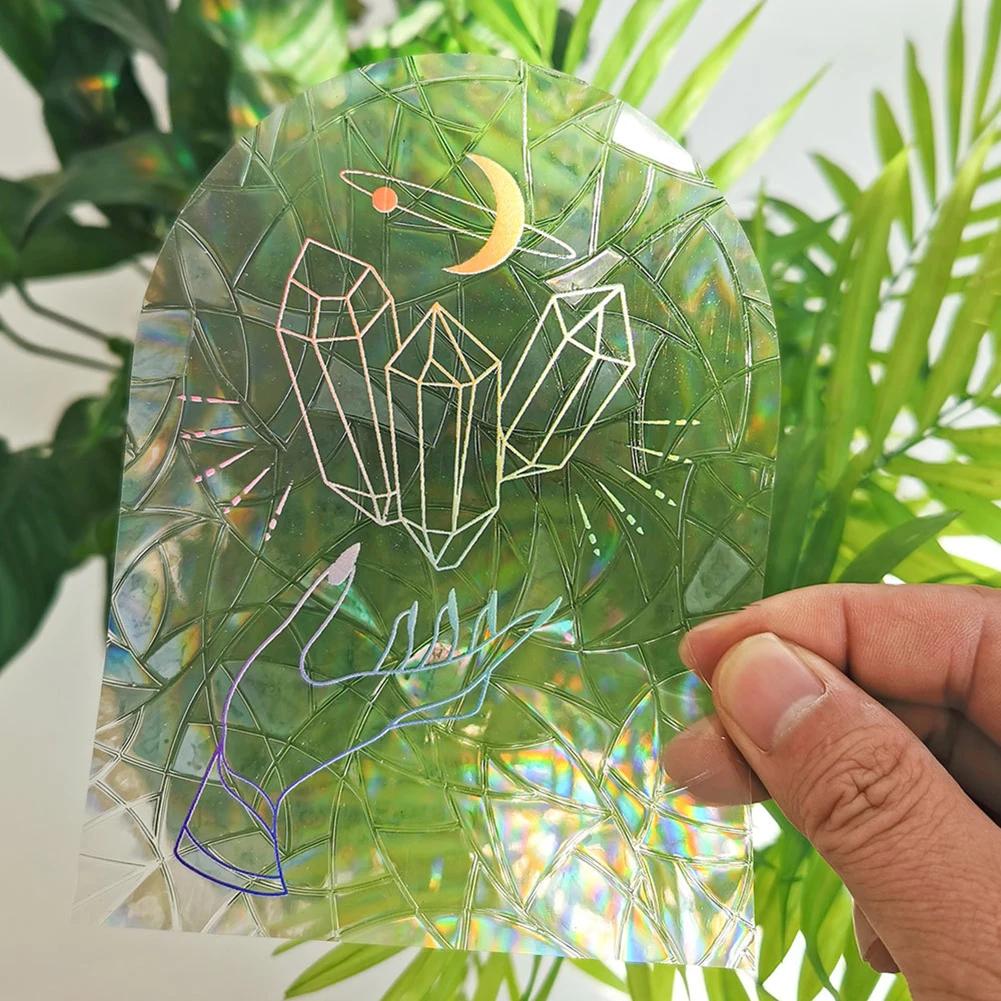 1Pc Sun Catchers Wall Stickers Rainbow Chaser Mirror Sticker DIY Window Decal Bedroom Decoration for Home Decor Light Catcher