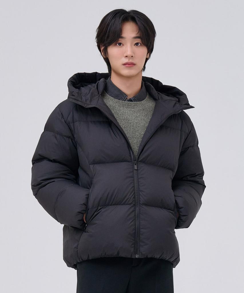 Chasecult Men'S Hooded Puffer Jumper - Black