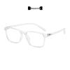 Ultra-Light TR90 Square Eyeglass Frames - Women's Prescription or Men's Blue Light Blocking Option