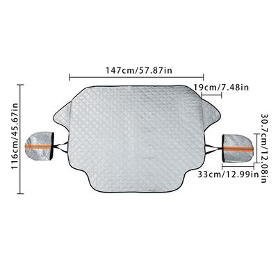 Magnetischer Schnee-Schutz Winter Sommer Eis Auto Windschutzscheiben-Abdeckung Staubschutz Auto Visier Sonnenschutz