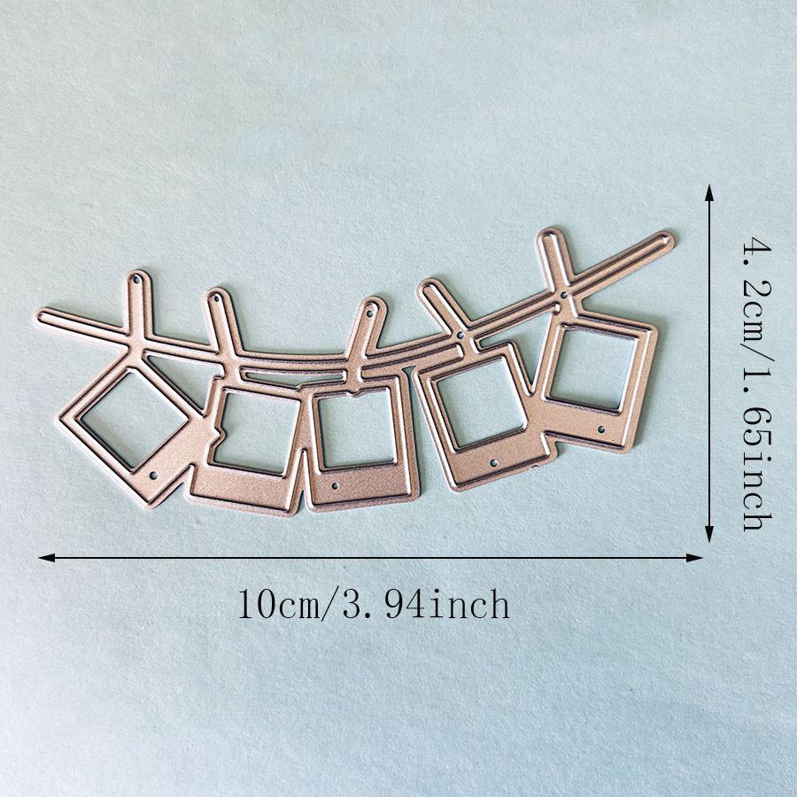 Photo Wall Border Die Cuts for Card Making, Pendant Cutting Dies, Metal Die Cutting Mold, Scrapbooking Dies, DIY Etched Embossing Stencil for Crafts