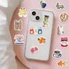 Vintage Food and Life Style Stickers Vinyl Decals for Water Bottles Laptops Journals Scrapbooking and Daily Aesthetic Decoration