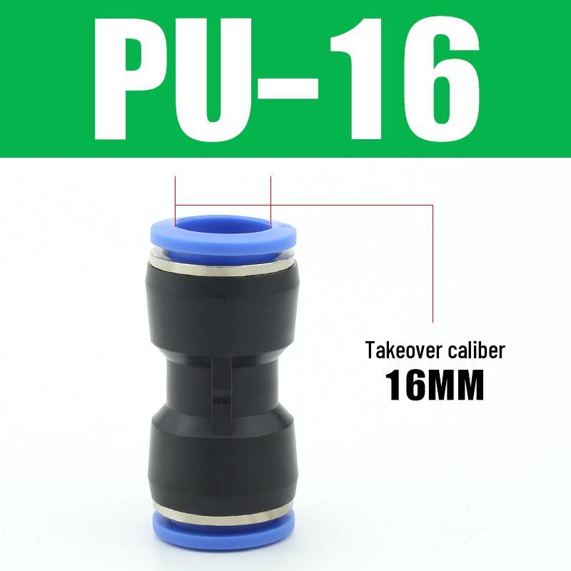 Pneumatic Quick-Connect T-Type Tee for Air Hoses, Equal Diameter, 4/6/8/10/12mm
