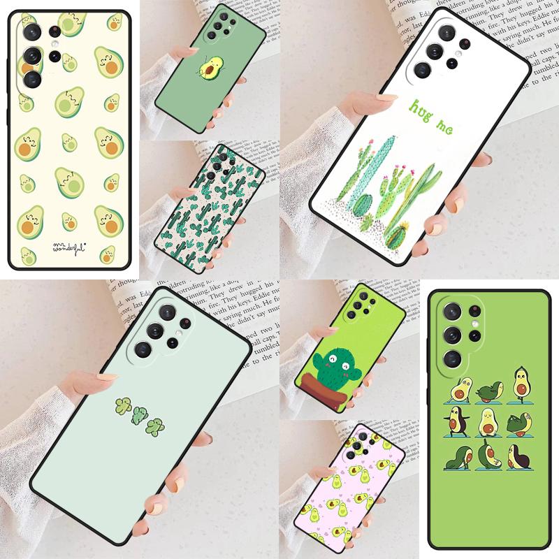 Cactus Avocado Cacto Mexican Plants Cell Phone Case for Samsung Galaxy S26 Ultra S25 S24 S23 S22 S21 S20 Note10 Cover