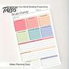 Professional Project Tracking Book A5 To-Do List Notebook, 50 Page Daily Planner And Brain Dump Journal, Multi Purpose Memo Sturdy Binding