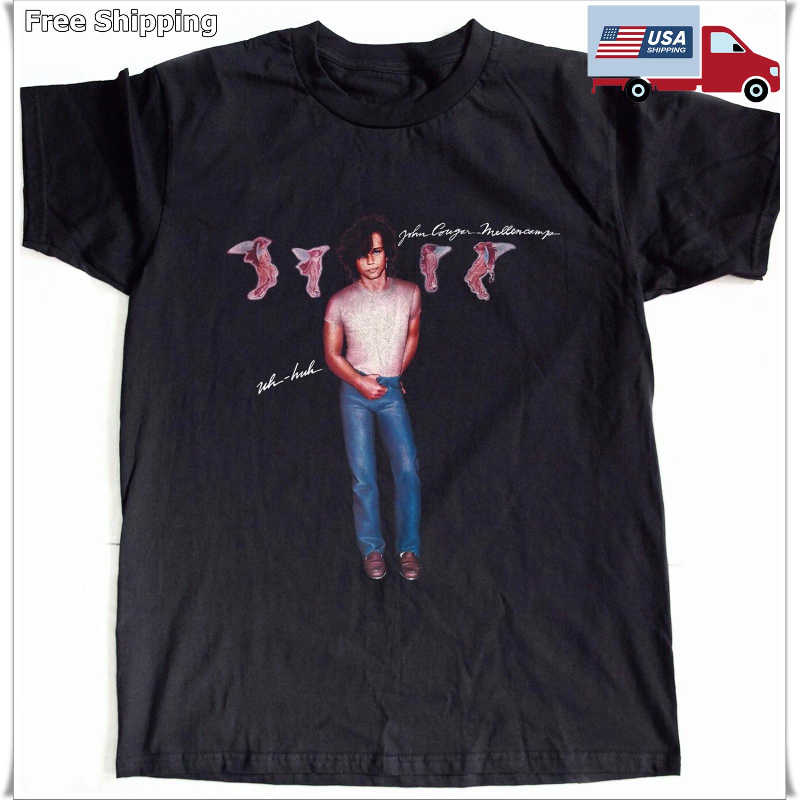 John Cougar Mellencamp Hard Rock Black T-shirt Size S-5XL M