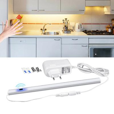 Accesorios de luces de cocina Sensor de barrido manual debajo del gabinete Luces de barra de tira LED 5W 6W 7W Luces de noche de cocina DIY Lámpara LED con enchufe de la UE