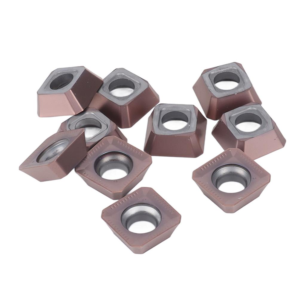 10 Stück Dreheinsätze Hartmetall CNC Werkzeugschneiden Drehbank Drehen Schlichteinsätze mit Beschichtung