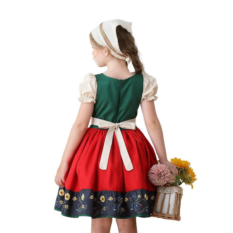 Ropa para niños estilo pastoral europeo niñas granja Múnich vestido Oktoberfest