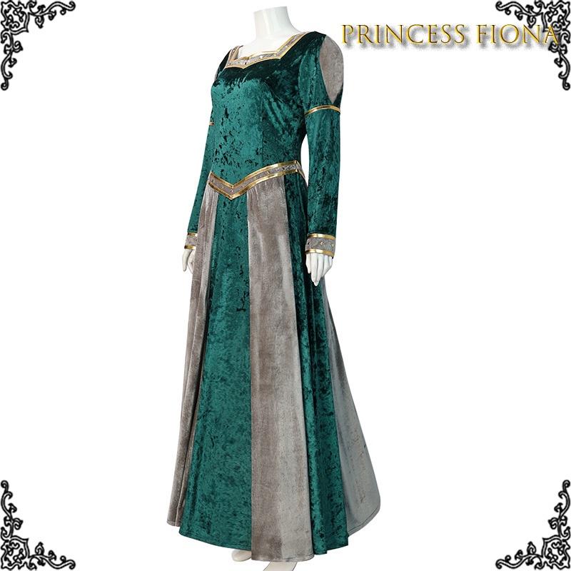Shrek Princess Fiona Cosplay Costume For Adults Monster Themed Dress-up For Comic Con And Parties Characters)