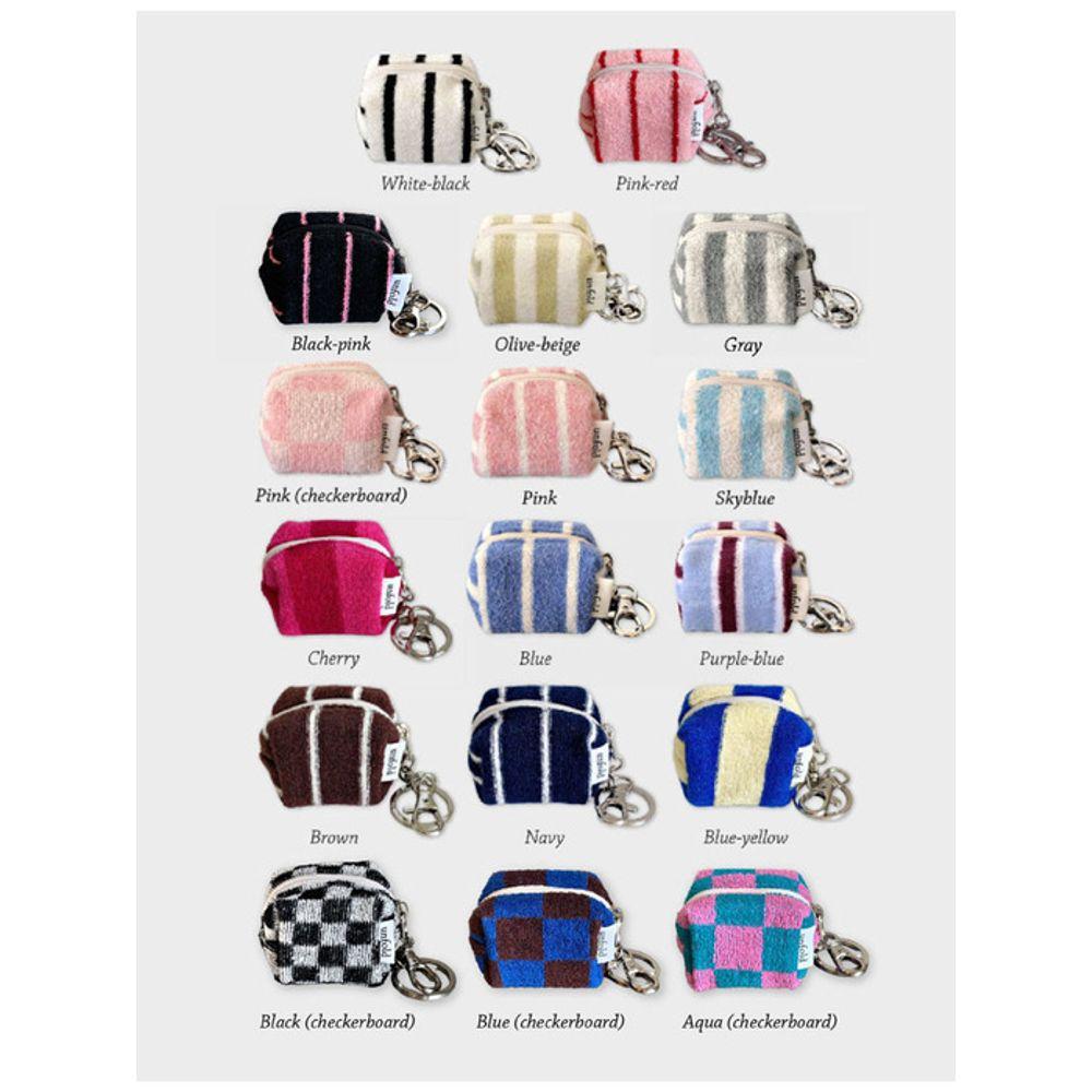 Unfold Mini Terry Pouch Keyring (17Colors)