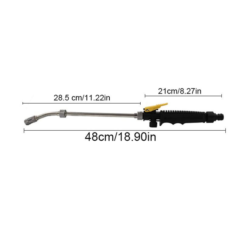 

2 В 48 см 1 Мощная мойка высокого давления Водяной пистолет-распылитель Шланг Насадка Сад Автомобиль