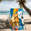 Customizable personalized beach towels Octonauts themed designs.Suitable for the beach, yoga, sports;ideal as beach accessories