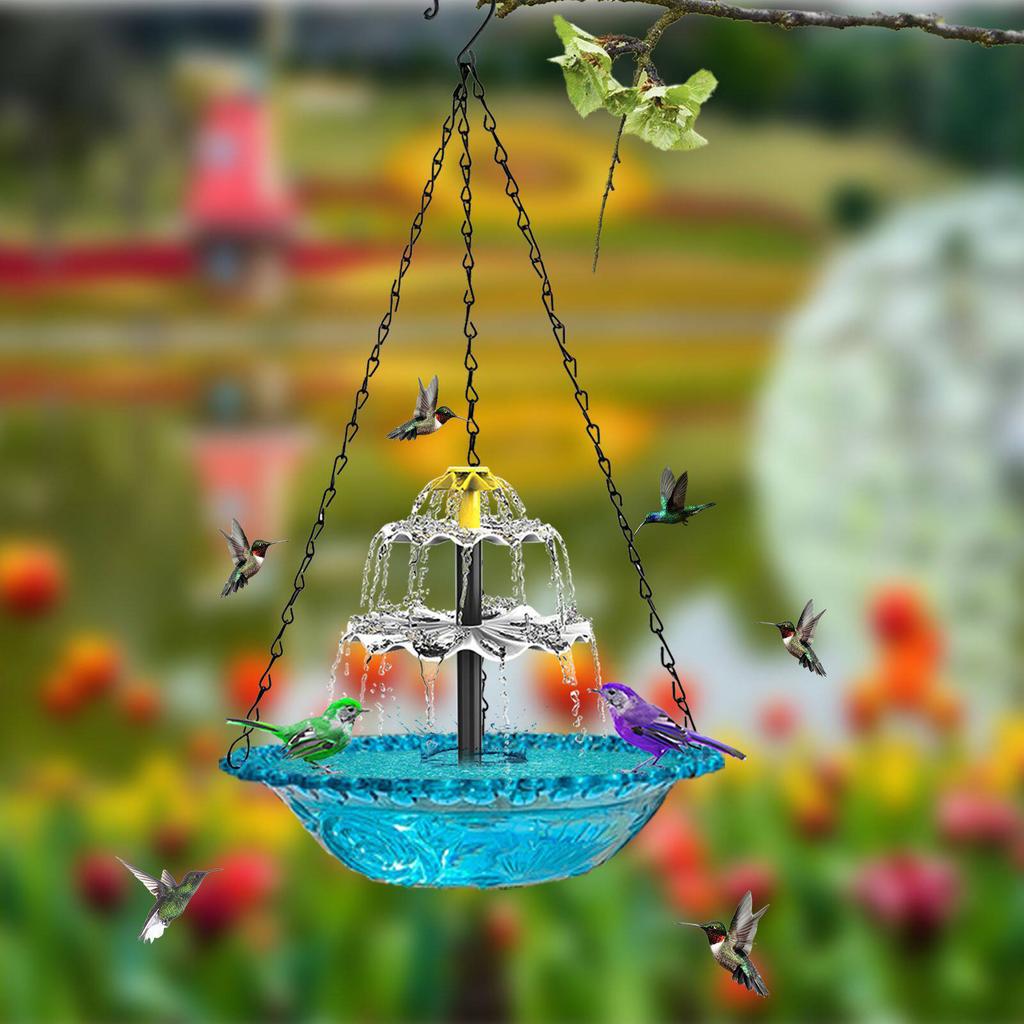 Hummingbird Water Fountain Hanging Hummingbird Feeders Cascade Hanging Feeding Station For Birds Lovers Balcony Gardens
