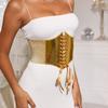 PU Leather Wide Belt Retro Waist Strap Versatile Waist Belt  for Women