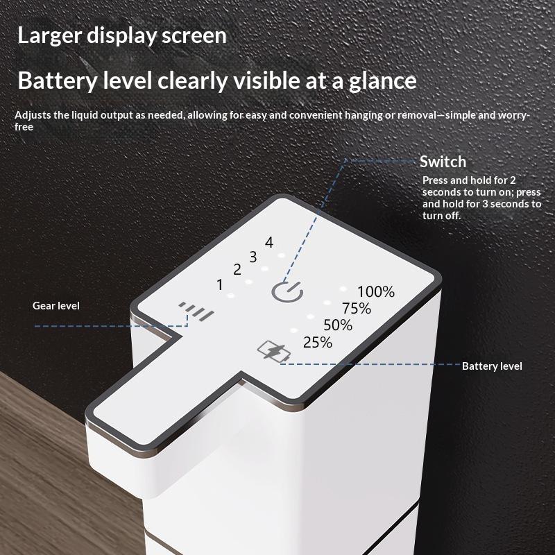 Intelligent Touchless Soap Dispenser Wall Mounted Automatic Infrared Sensor Hand Soap Dispenser Bathroom Kitchen