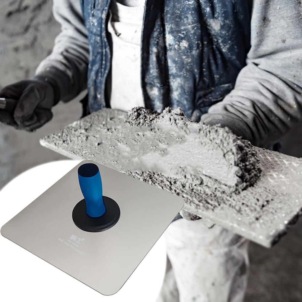 Plaster Mortar Board Holder with Soft Grip Handle Finishing Plastering Tool Plasterers Hawk for Cement Mortar Drywall