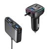 Car USB Charger Multiport Multiport USB C Car Charger 6 Port Car Phone Charger Adapter with Voltage Display 1.5m/4.92Ft