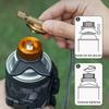 Outdoor Gas Tank Support Adapter Multi-Functional Anti-Leakage Self-Locking Device Stove Converter Head Camping Accessories