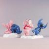  Stitch Angel Anime Cartoon Lilo & Stitch Cute Action Figures Decoration Collectible Decoration GK Model Toys Kids Gift