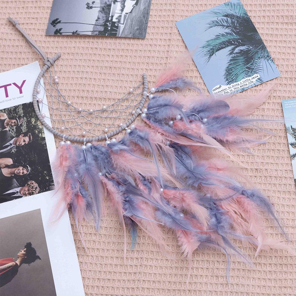 Girls' Heart Dream Catcher Creative Home Hanging Ornaments Indian Dream Catcher Ornaments Wind Bells