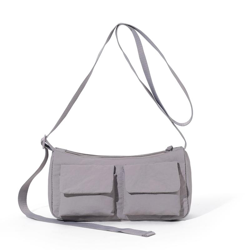 Bolsa Mensageiro Masculina para Deslocamento Bolsa de Ombro Leve Multibolsos Bolsa Feminina