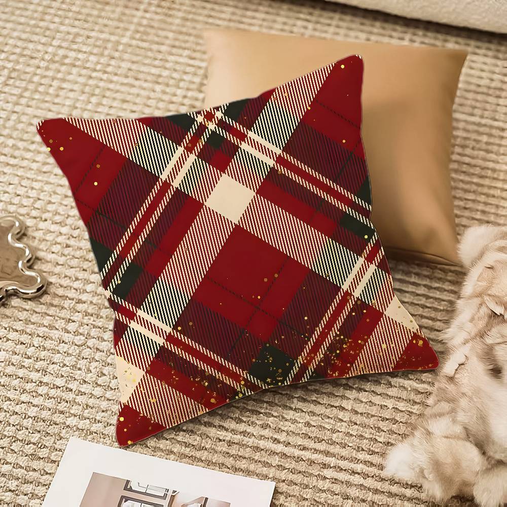 Kleine Weihnachtsfreude Kissenbezug Seidig Kurzplüsch Mit Verdecktem Reißverschluss Staubdicht Sofa Kissenbezug