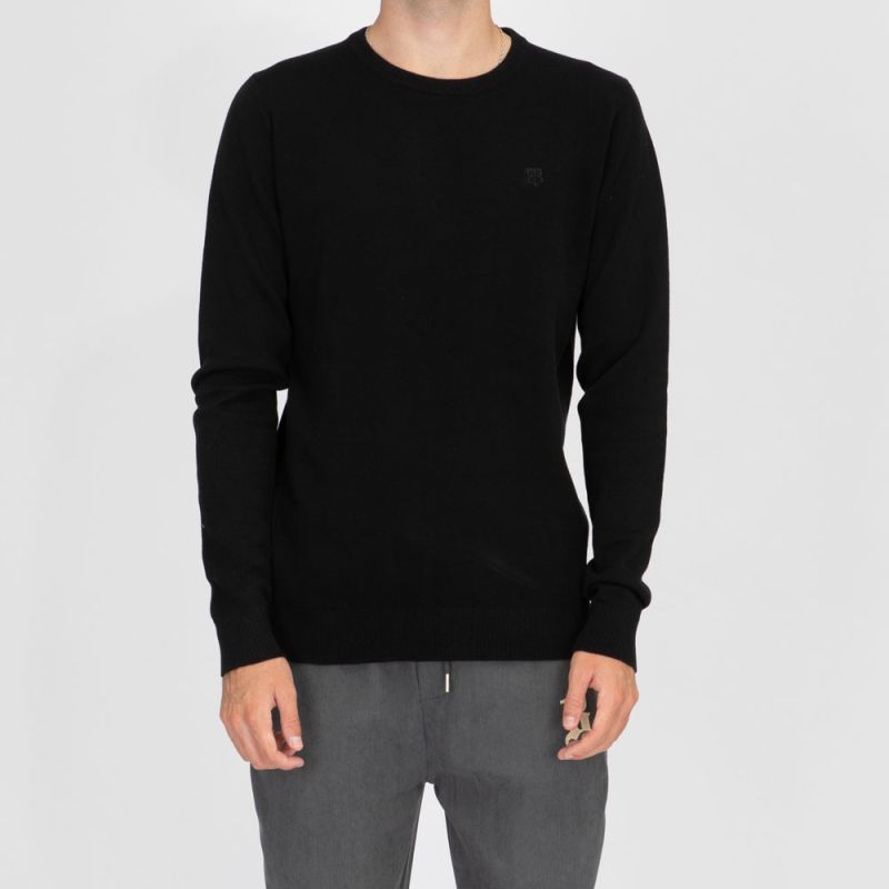 Pull fin col rond milano manches longues Homme BILL TORNADE